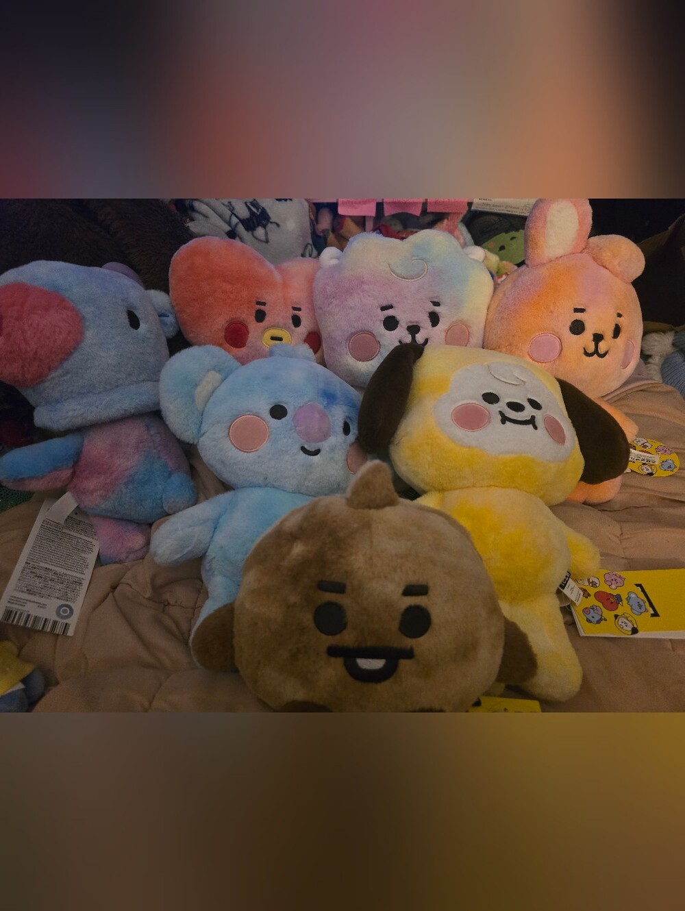 BT21 BTS LINE FRIENDS Plush 7 Character Set